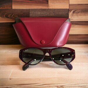 Ray Ban RB 4152 VAGABOND 1058/32 2N Sunglasses Made in Italy Trendy Cat Eye !